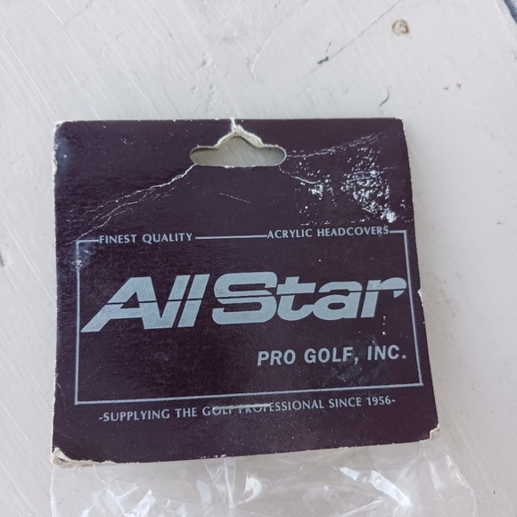 Vintage All Star Gray Knit Pom Pom Sock Golf Head Cover - Picture 3 of 6